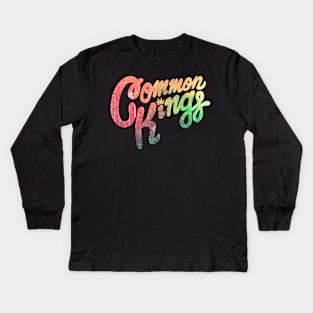 Vintage Common King Retro Kids Long Sleeve T-Shirt